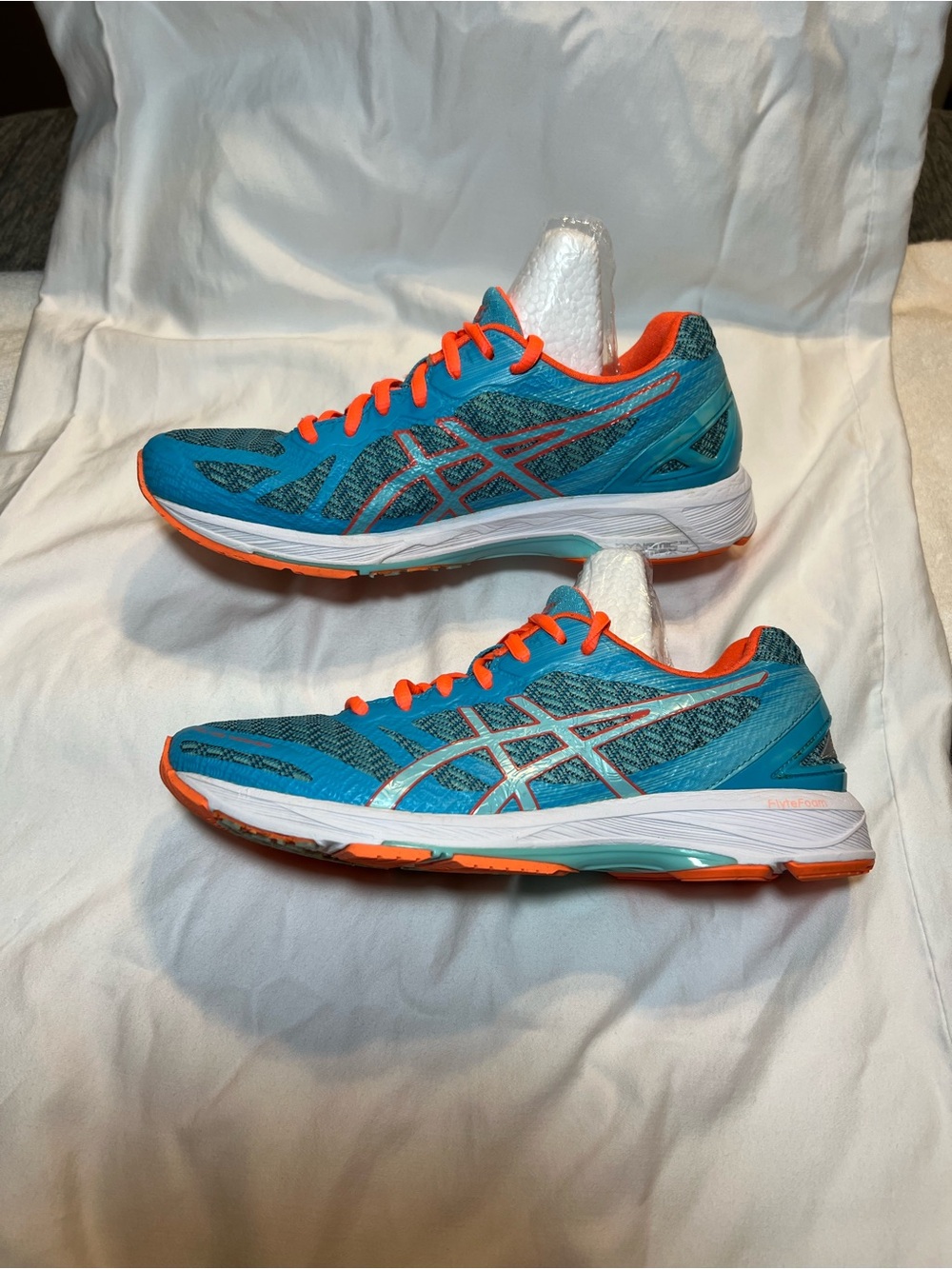 ASICS Blue and Orange Women's Running Sneakers size 8 - Picture 2 of 12